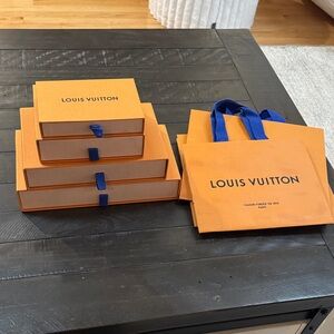 Louis Vuitton Orange and Blue Box Set